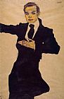 Portrait of the Painter Max Oppenheimer by Egon Schiele
